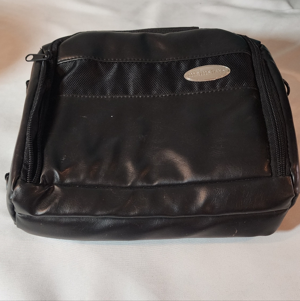 Mainstays Black Faux Leather Bag Minor Wear